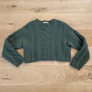 Filoro Cropped Sweater Cashmere Ashton Size M Green